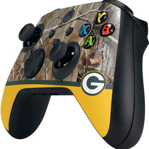 NFL Realtree Camo Green Bay Packers Xbox Series X Controller Skin