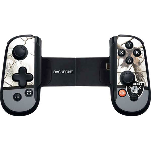 NFL Realtree Camo Las Vegas Raiders Backbone One for iPhone Game Controller Skin