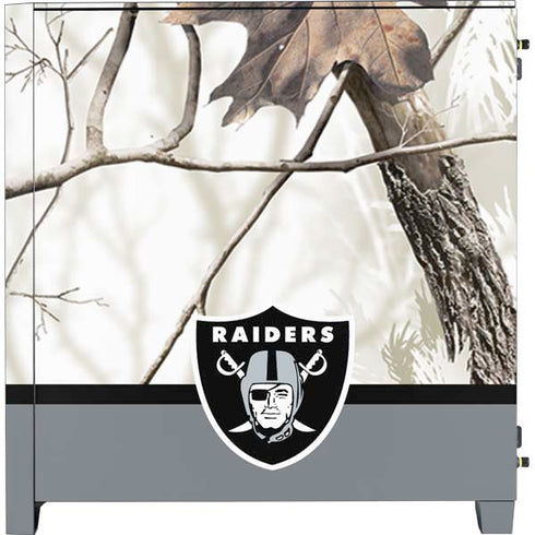 NFL Realtree Camo Las Vegas Raiders Corsair 4000D Tempered Glass Mid-Tower ATX Case Skin