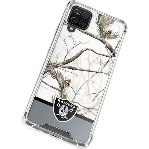 NFL Realtree Camo Las Vegas Raiders Galaxy A12 Clear Case