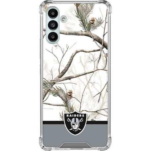 NFL Realtree Camo Las Vegas Raiders Galaxy A13 5G Clear Case