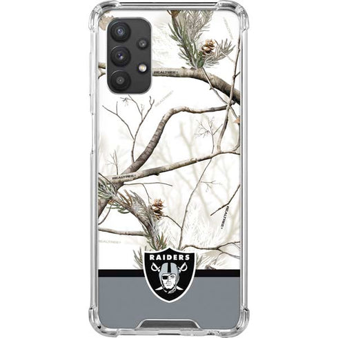 NFL Realtree Camo Las Vegas Raiders Galaxy A32 5G Clear Case