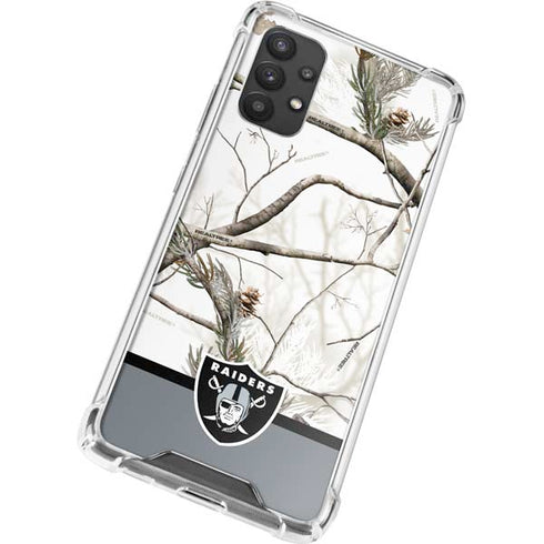 NFL Realtree Camo Las Vegas Raiders Galaxy A32 5G Clear Case