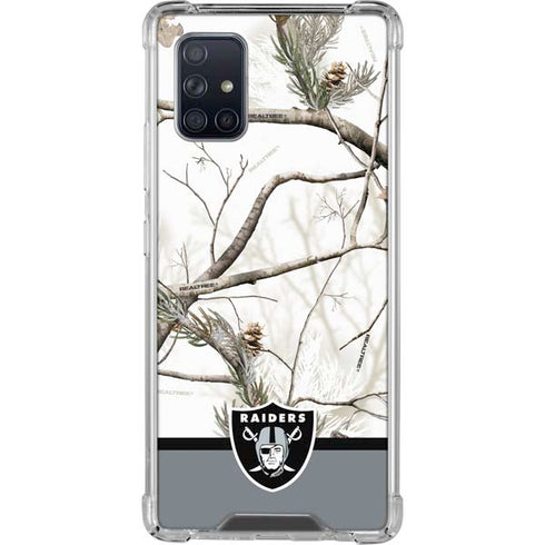 NFL Realtree Camo Las Vegas Raiders Galaxy A71 5G Clear Case