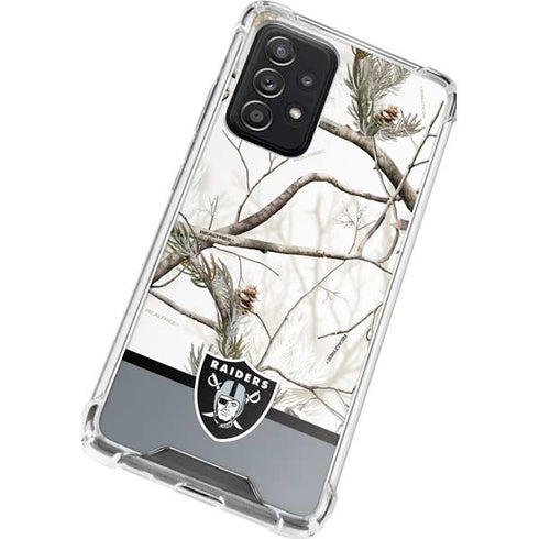 NFL Realtree Camo Las Vegas Raiders Galaxy A72 5G Clear Case
