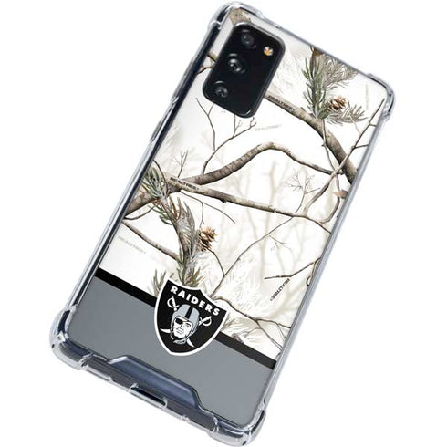 NFL Realtree Camo Las Vegas Raiders Galaxy S20 FE Clear Case