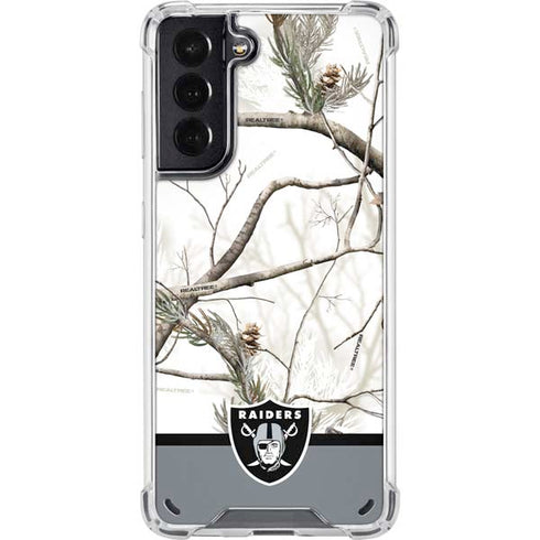 NFL Realtree Camo Las Vegas Raiders Galaxy S21 5G Clear Case