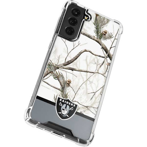 NFL Realtree Camo Las Vegas Raiders Galaxy S21 FE Clear Case