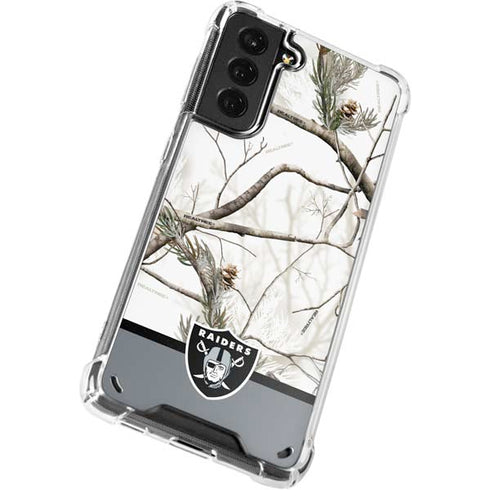 NFL Realtree Camo Las Vegas Raiders Galaxy S21 Plus 5G Clear Case