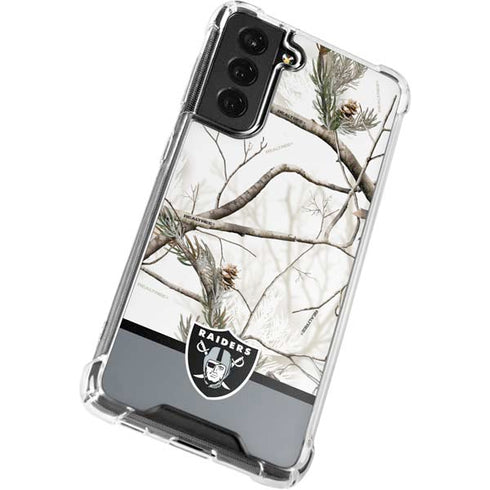 NFL Realtree Camo Las Vegas Raiders Galaxy S22 Plus Clear Case