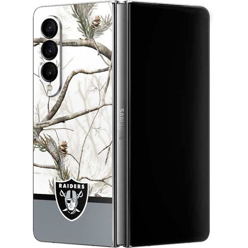 NFL Realtree Camo Las Vegas Raiders Galaxy Z Fold4 5G Skin