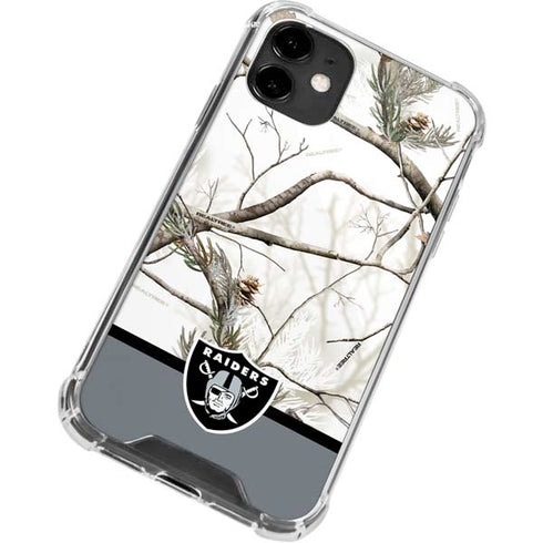 NFL Realtree Camo Las Vegas Raiders iPhone 12 Mini Clear Case