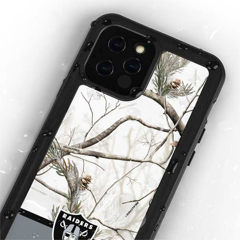 NFL Realtree Camo Las Vegas Raiders iPhone 12 Pro Waterproof Case