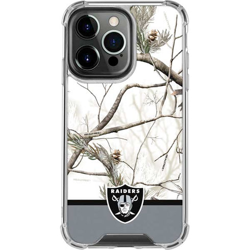NFL Realtree Camo Las Vegas Raiders iPhone 13 Pro Clear Case