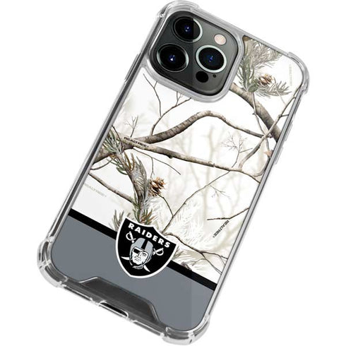 NFL Realtree Camo Las Vegas Raiders iPhone 15 Pro Max Clear Case