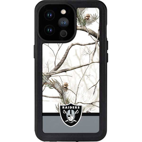 NFL Realtree Camo Las Vegas Raiders iPhone 14 Pro Max Waterproof Case