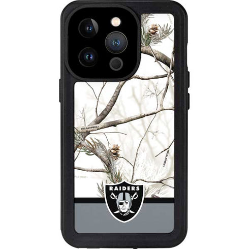 NFL Realtree Camo Las Vegas Raiders iPhone 14 Pro Waterproof Case