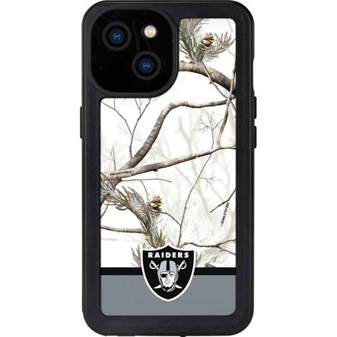 NFL Realtree Camo Las Vegas Raiders iPhone 15 Waterproof Case