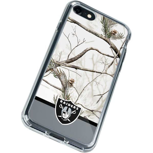 NFL Realtree Camo Las Vegas Raiders iPhone SE (2nd & 3rd Gen) Clear Case