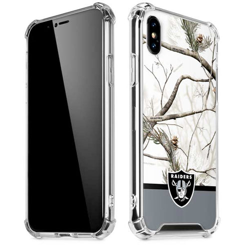 NFL Realtree Camo Las Vegas Raiders iPhone XS Max Clear Case