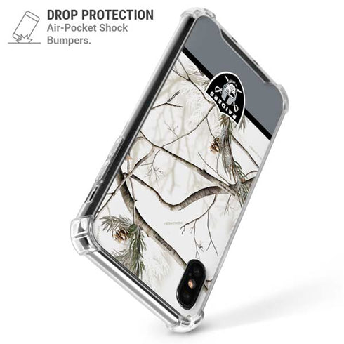 NFL Realtree Camo Las Vegas Raiders iPhone XS Max Clear Case