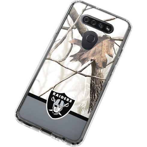 NFL Realtree Camo Las Vegas Raiders LG K51/Q51 Clear Case