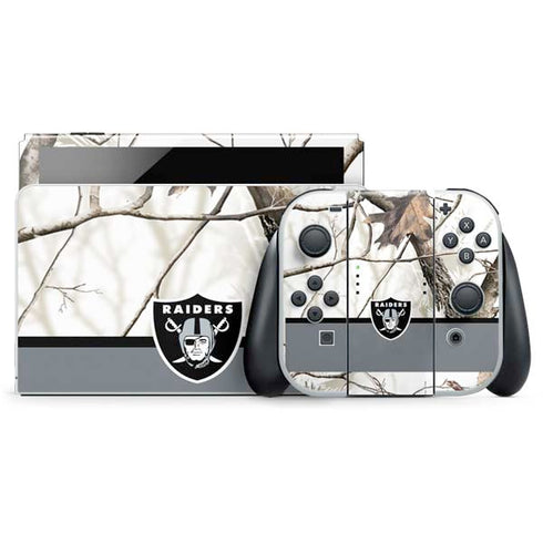 NFL Realtree Camo Las Vegas Raiders Nintendo Switch OLED (2021) Skin