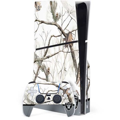 NFL Realtree Camo Las Vegas Raiders PS5 Slim Disk Bundle Skin