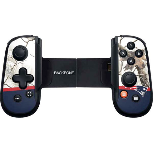NFL Realtree Camo New England Patriots Backbone One for iPhone Game Controller Skin