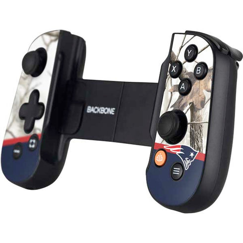 NFL Realtree Camo New England Patriots Backbone One for iPhone Game Controller Skin