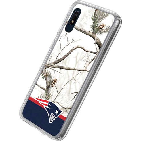 NFL Realtree Camo New England Patriots Galaxy A10e Clear Case
