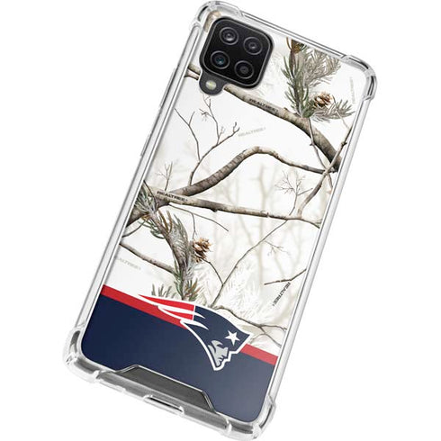 NFL Realtree Camo New England Patriots Galaxy A12 Clear Case