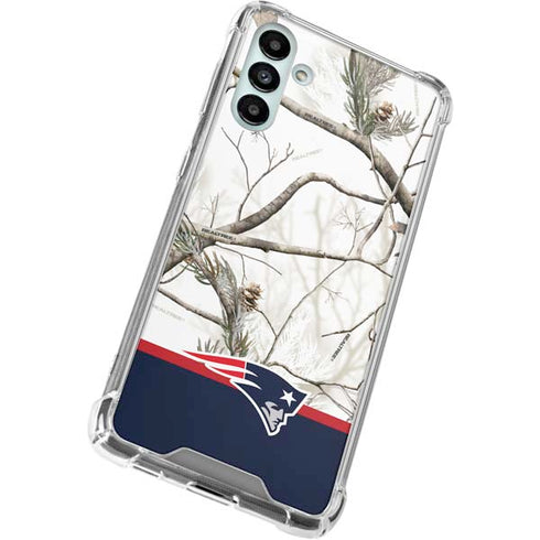 NFL Realtree Camo New England Patriots Galaxy A13 5G Clear Case