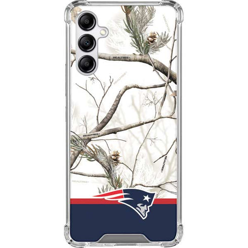NFL Realtree Camo New England Patriots Galaxy A14 5G Clear Case