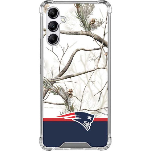 NFL Realtree Camo New England Patriots Galaxy A15 5G Clear Case