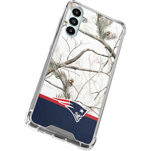 NFL Realtree Camo New England Patriots Galaxy A15 5G Clear Case