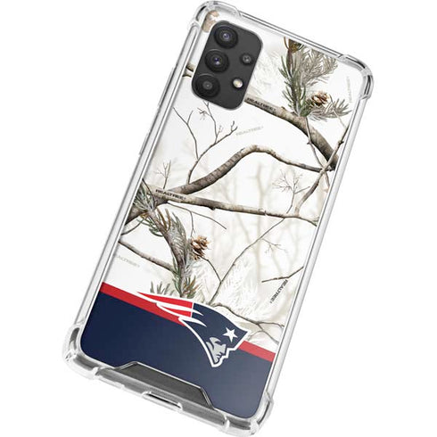 NFL Realtree Camo New England Patriots Galaxy A32 5G Clear Case