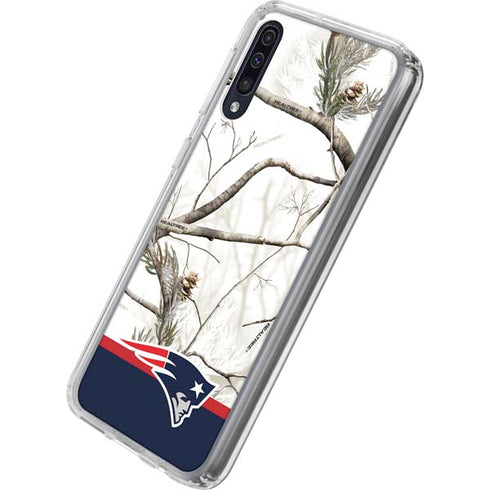NFL Realtree Camo New England Patriots Galaxy A50 Clear Case