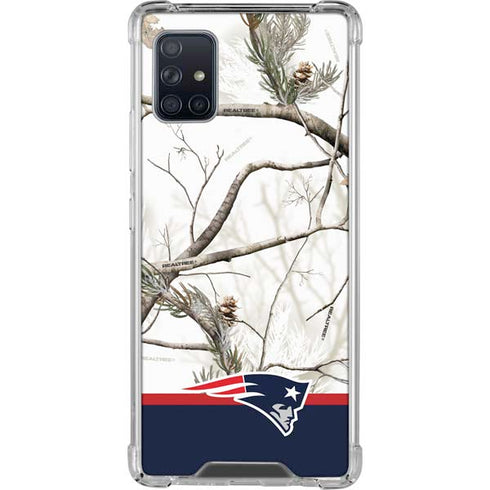 NFL Realtree Camo New England Patriots Galaxy A51 5G Clear Case