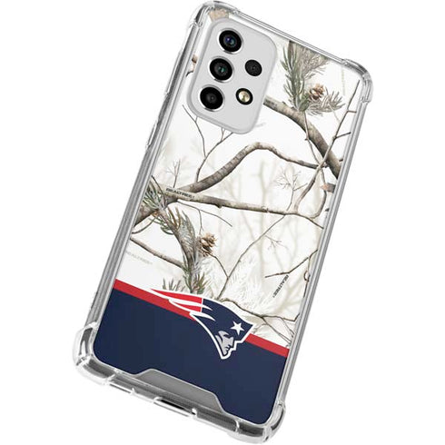 NFL Realtree Camo New England Patriots Galaxy A53 5G Clear Case