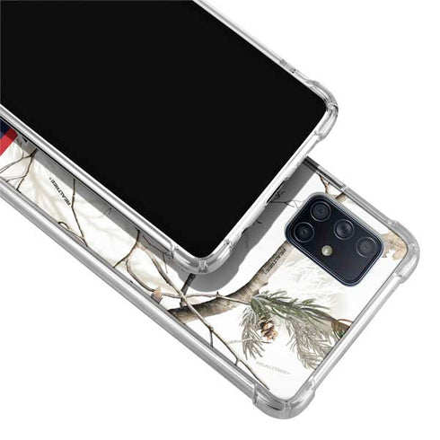 NFL Realtree Camo New England Patriots Galaxy A71 5G Clear Case