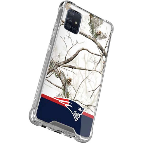 NFL Realtree Camo New England Patriots Galaxy A71 5G Clear Case