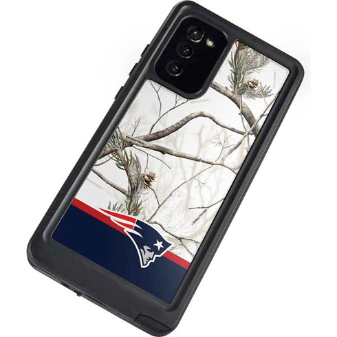 NFL Realtree Camo New England Patriots Galaxy Note20 5G Waterproof Case