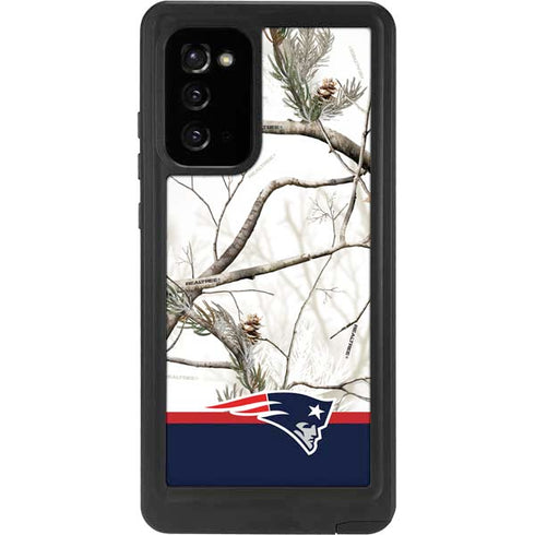 NFL Realtree Camo New England Patriots Galaxy Note20 5G Waterproof Case