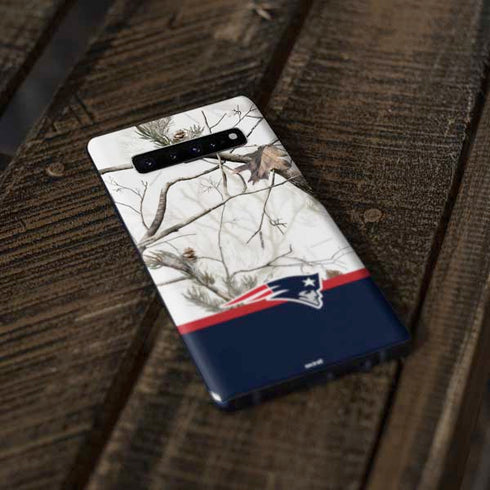 NFL Realtree Camo New England Patriots Galaxy S10 Skin