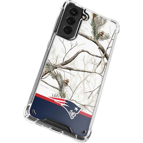 NFL Realtree Camo New England Patriots Galaxy S21 Plus 5G Clear Case