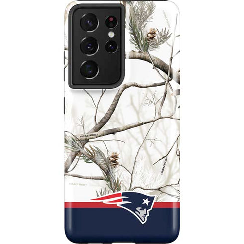 NFL Realtree Camo New England Patriots Galaxy S21 Ultra 5G Pro Case