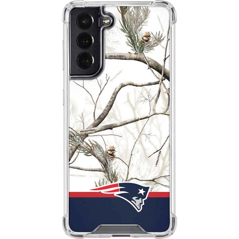 NFL Realtree Camo New England Patriots Galaxy S22 Clear Case