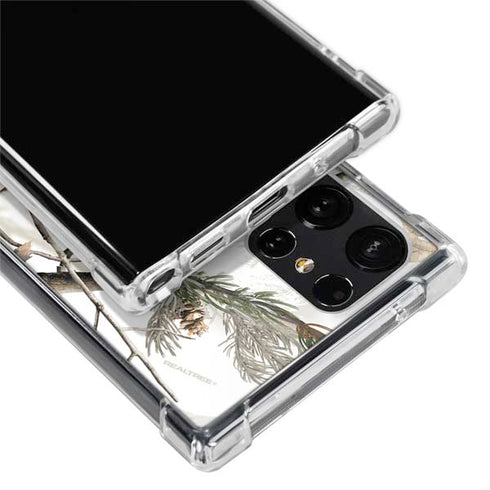 NFL Realtree Camo New England Patriots Galaxy S22 Ultra Clear Case