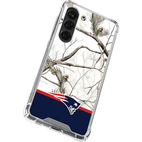 NFL Realtree Camo New England Patriots Galaxy S23 Clear Case